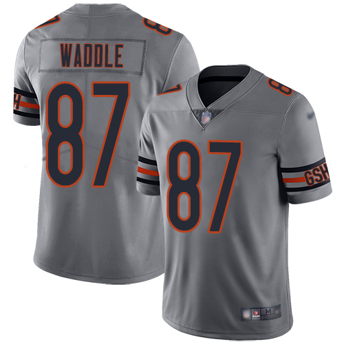 Chicago Bears Limited Silver Men Tom Waddle Jersey NFL Football #87 Inverted Legend
